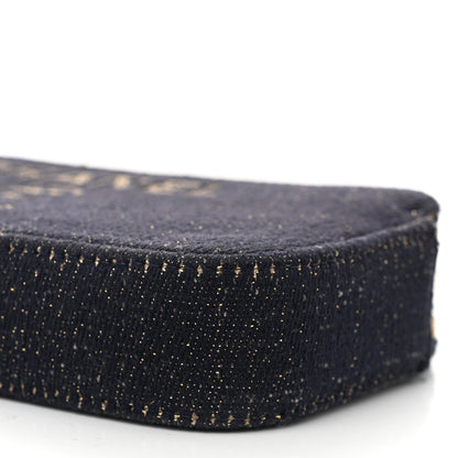 Canvas Small Deauville Clutch With Chain Black