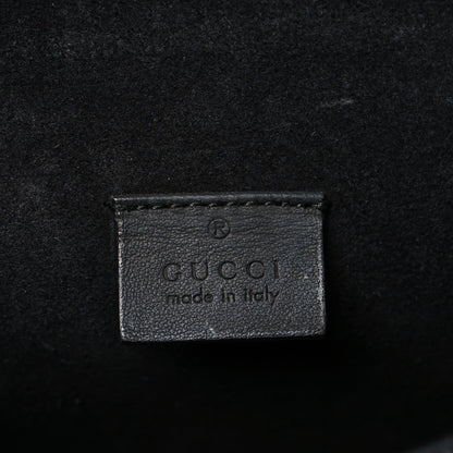 GG Supreme Monogram Crystal Small Dionysus Shoulder Bag Black