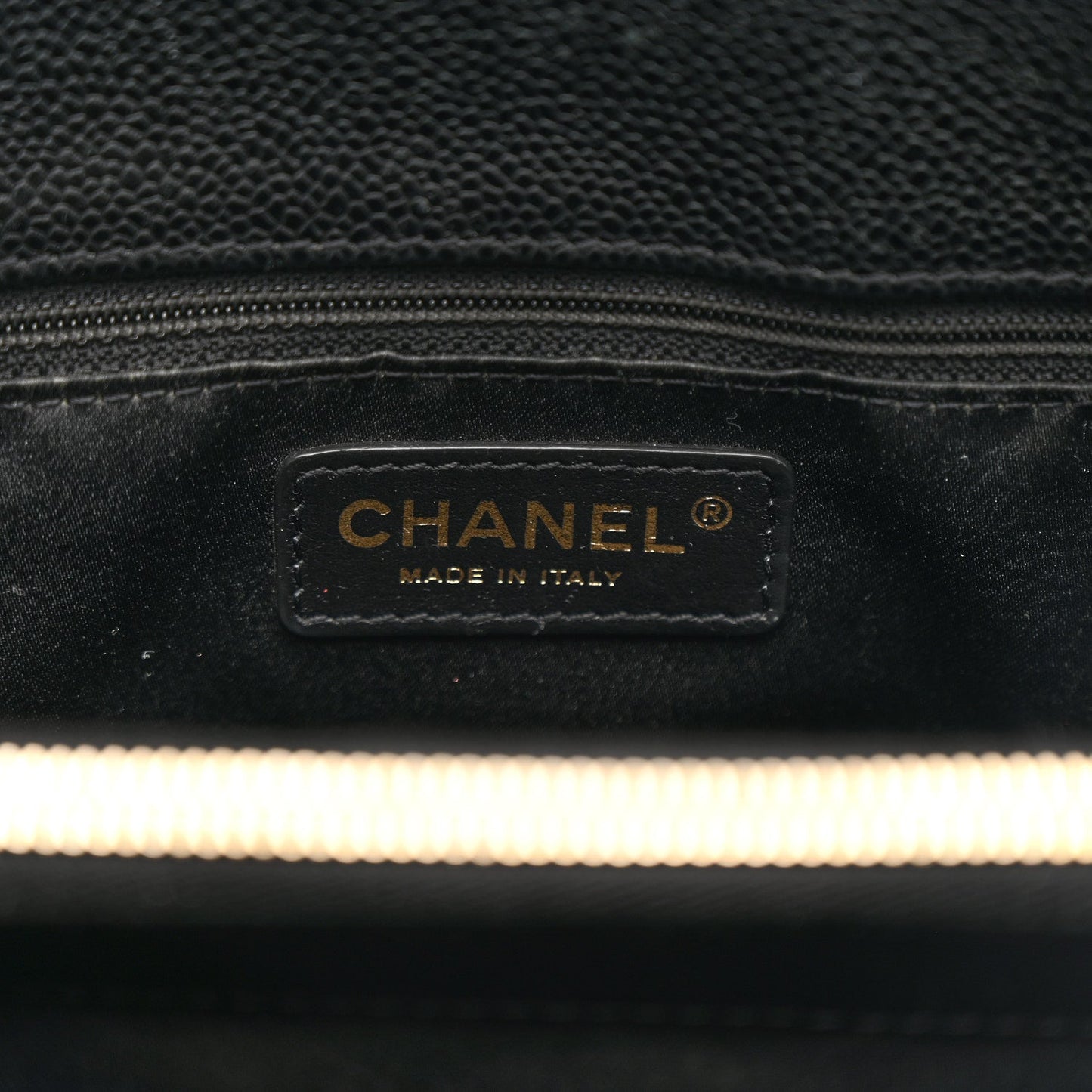Caviar Quilted Grand Shopping Tote GST Black