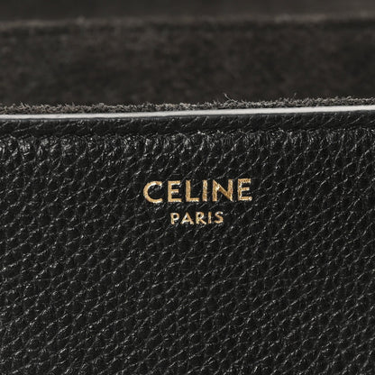 Grained Calfskin Teen Soft 16 Shoulder Bag Black