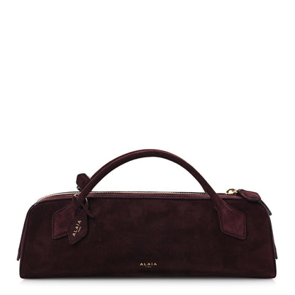 Suede Goatskin Teckel Clutch Rouge Grenat