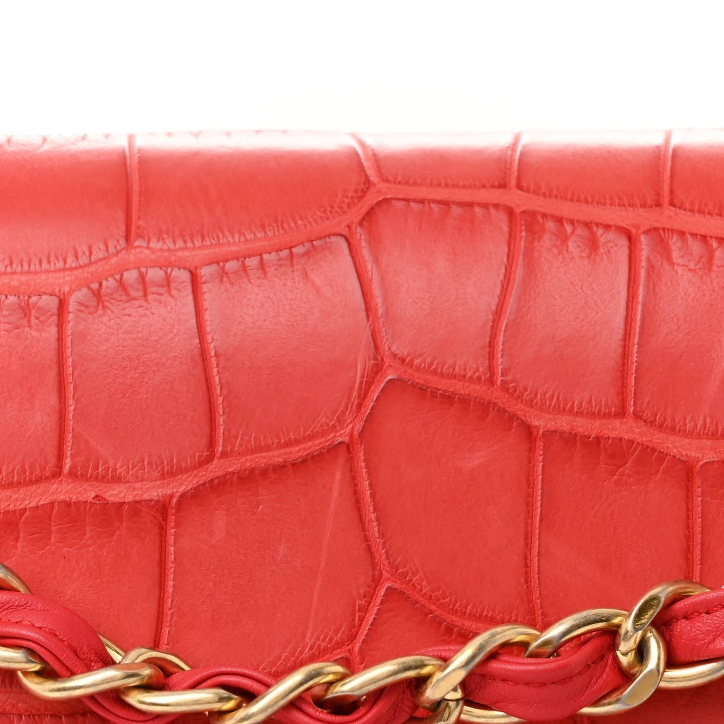 Alligator Jumbo Double Flap Red