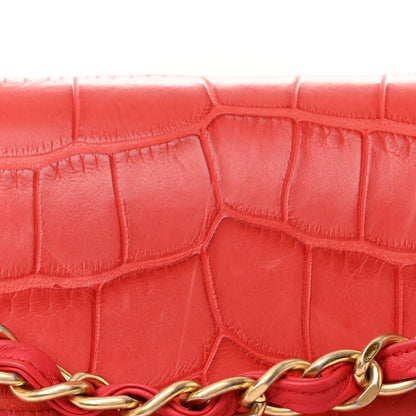 Alligator Jumbo Double Flap Red