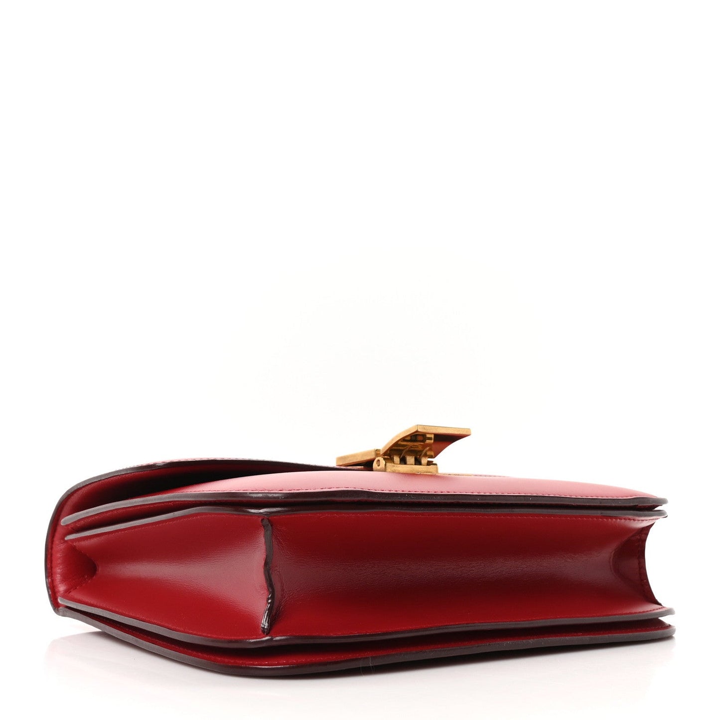 Box Calfskin Medium Classic Box Flap Bag Red