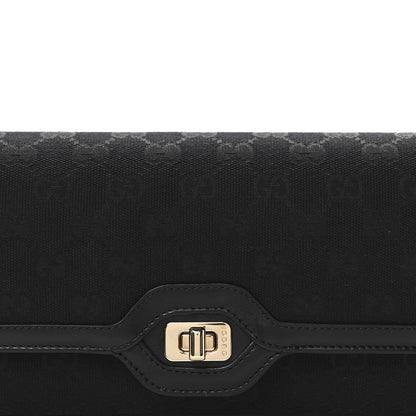 GG Monogram Small Luce Shoulder Bag Black