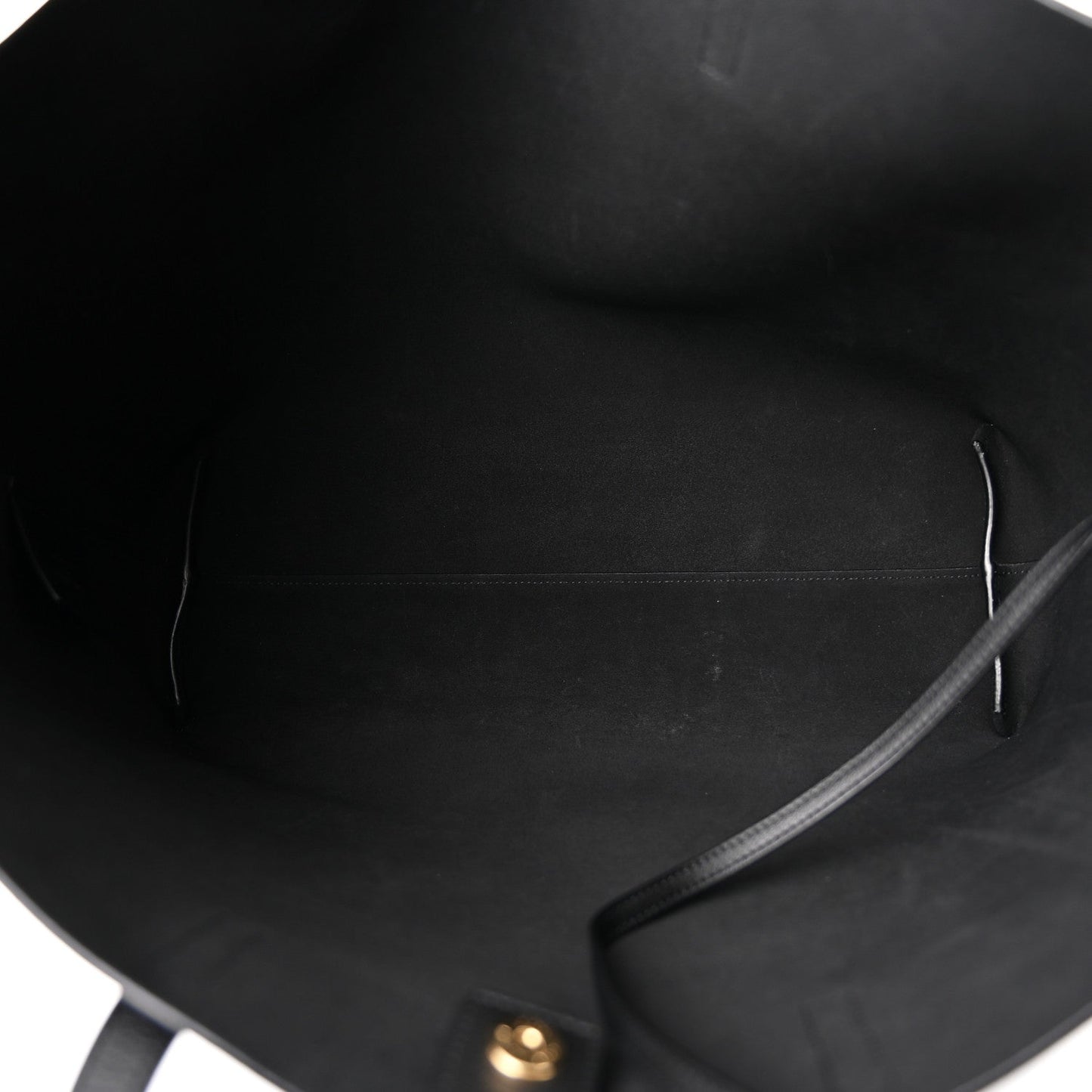 Calfskin Large Shopping Tote Black