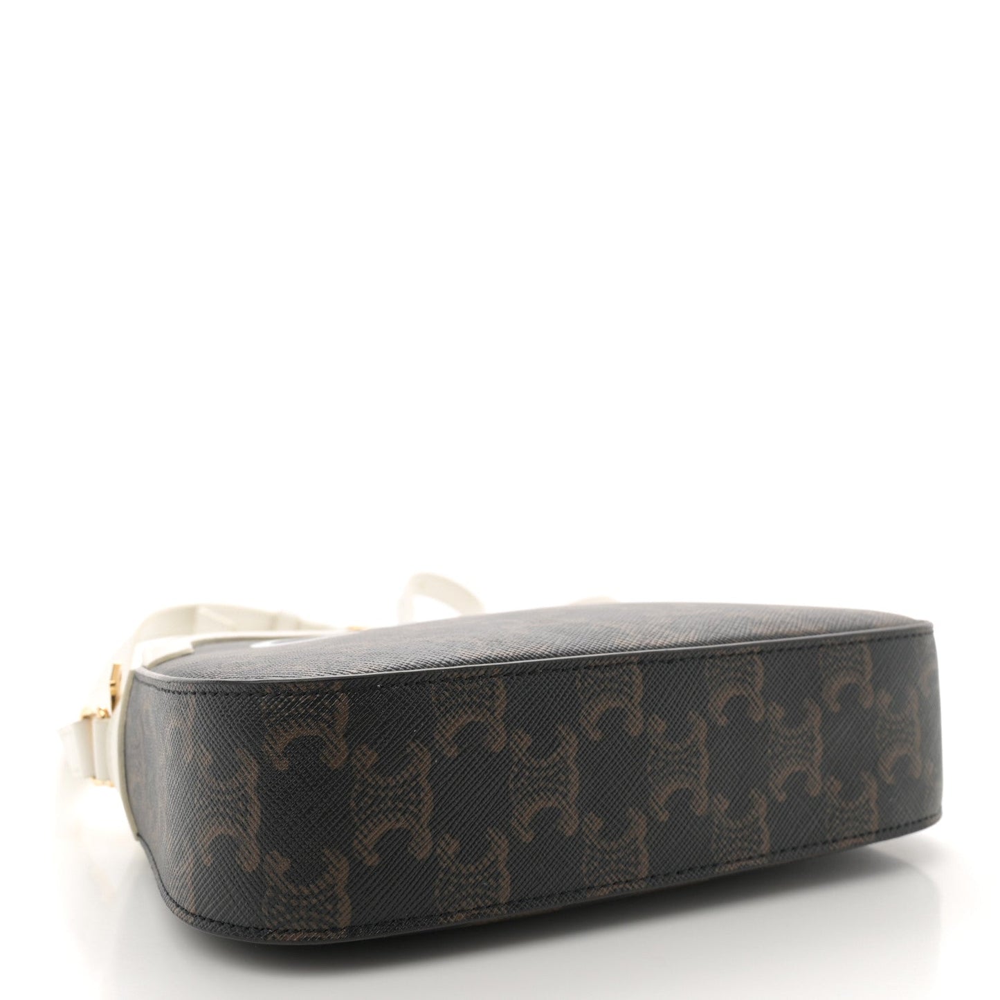 Triomphe Canvas Small Camera Bag White