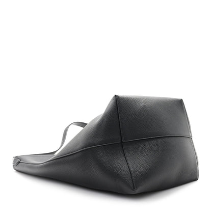Grained Calfskin Large N/S Park Tote Black