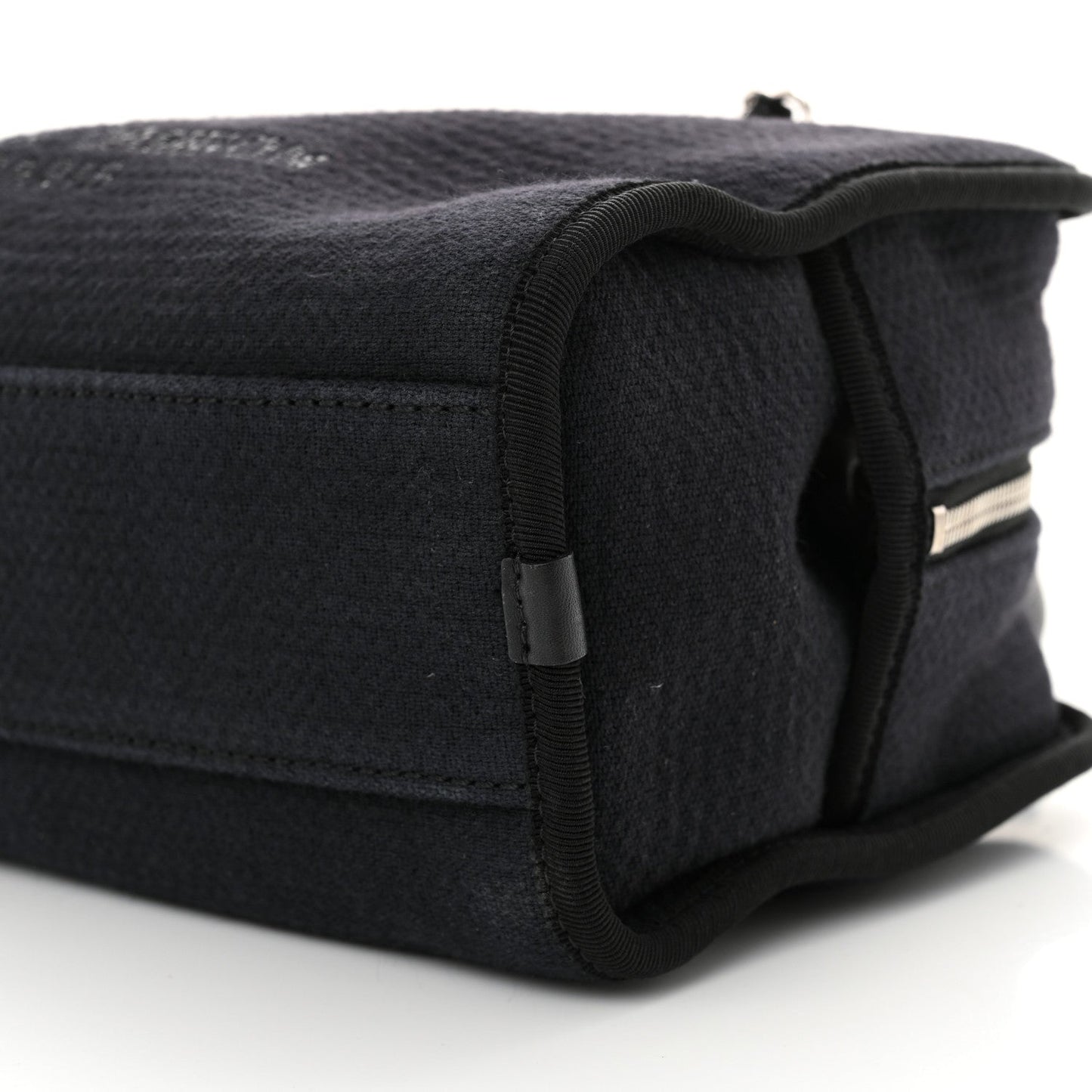Mixed Fibers Small Deauville Bowling Bag Navy Blue