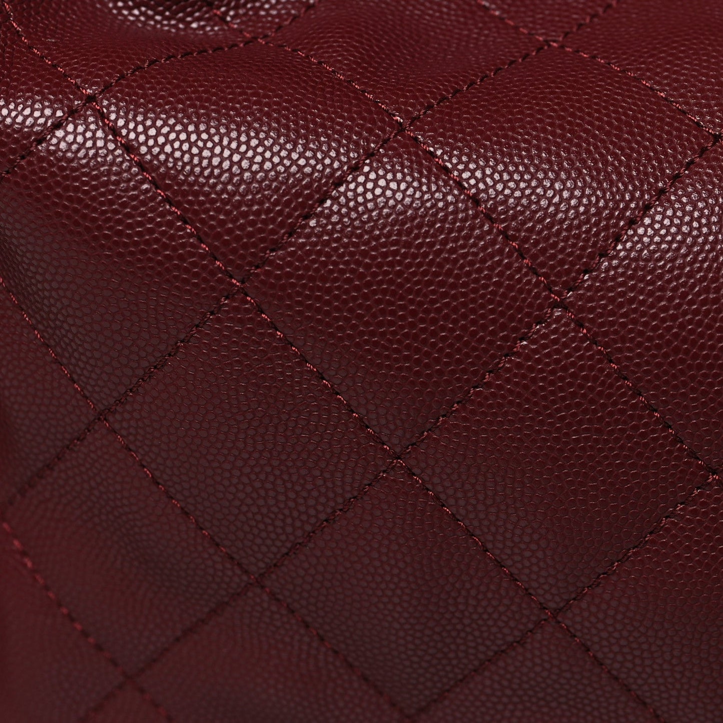 Caviar Quilted Medium Chanel 25 Handbag Burgundy