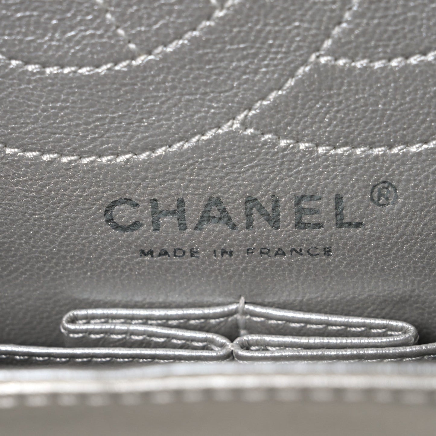 Metallic Lambskin Quilted 2.55 Reissue 226 Flap Silver