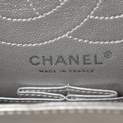 Metallic Lambskin Quilted 2.55 Reissue 226 Flap Silver