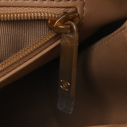 Braided Raffia Nano Kelly Flap Bag Dark Beige