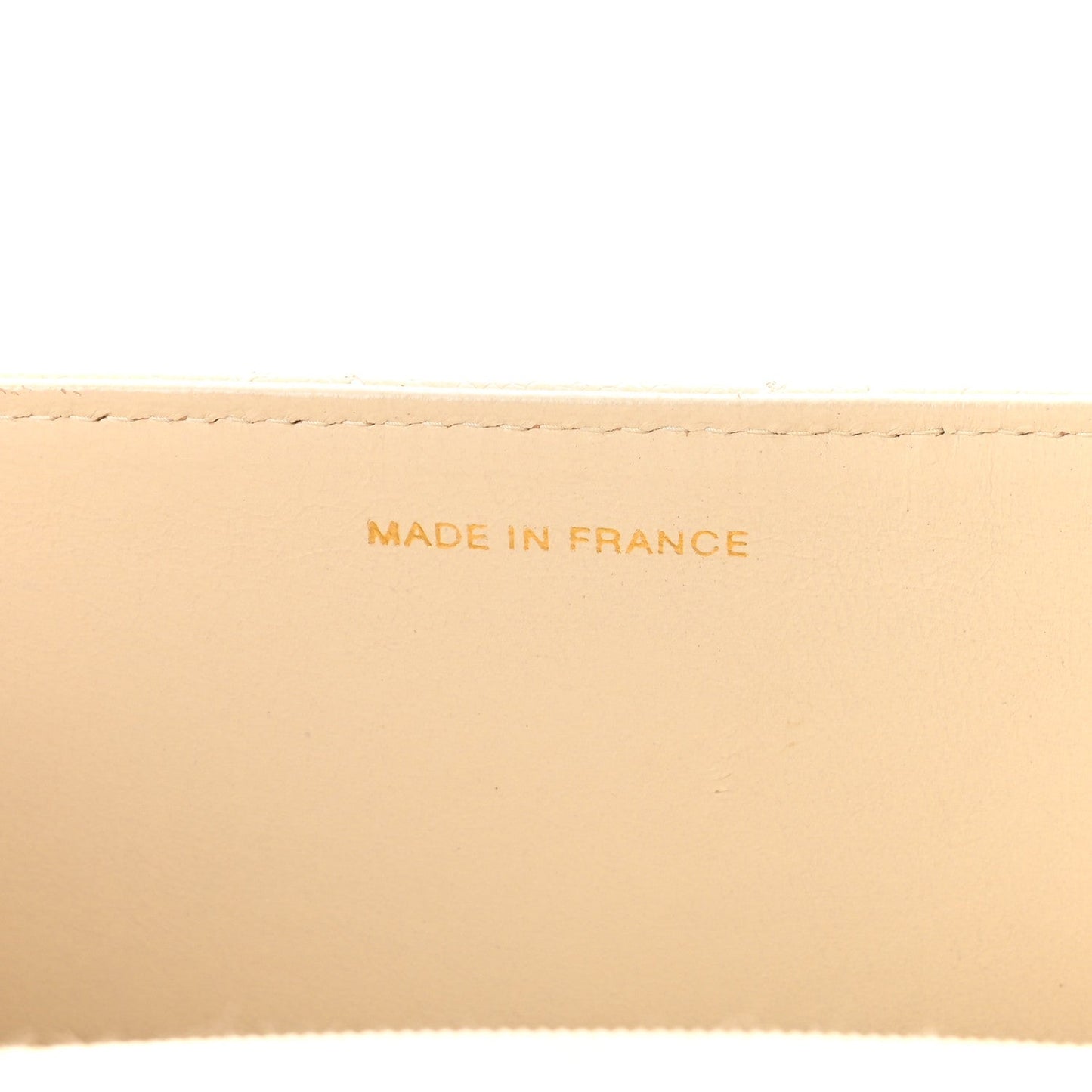 Caviar Stitch Medium Single Flap Beige Clair