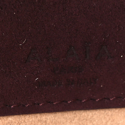 Suede Goatskin Teckel Clutch Rouge Grenat