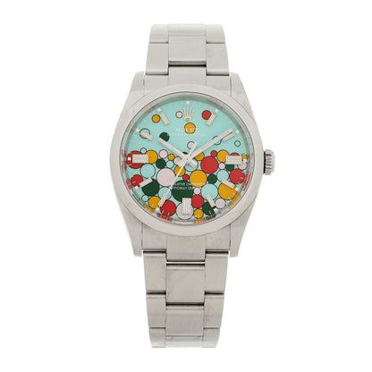 Stainless Steel 36mm Oyster Perpetual Watch Celebration Dial 126000
