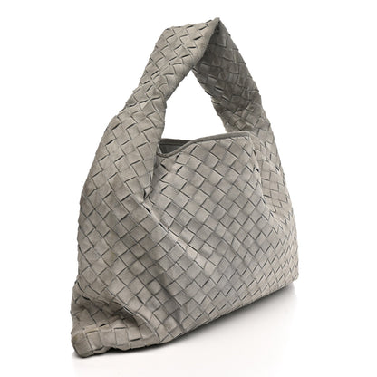 Suede Intrecciato Small Hop Sterling