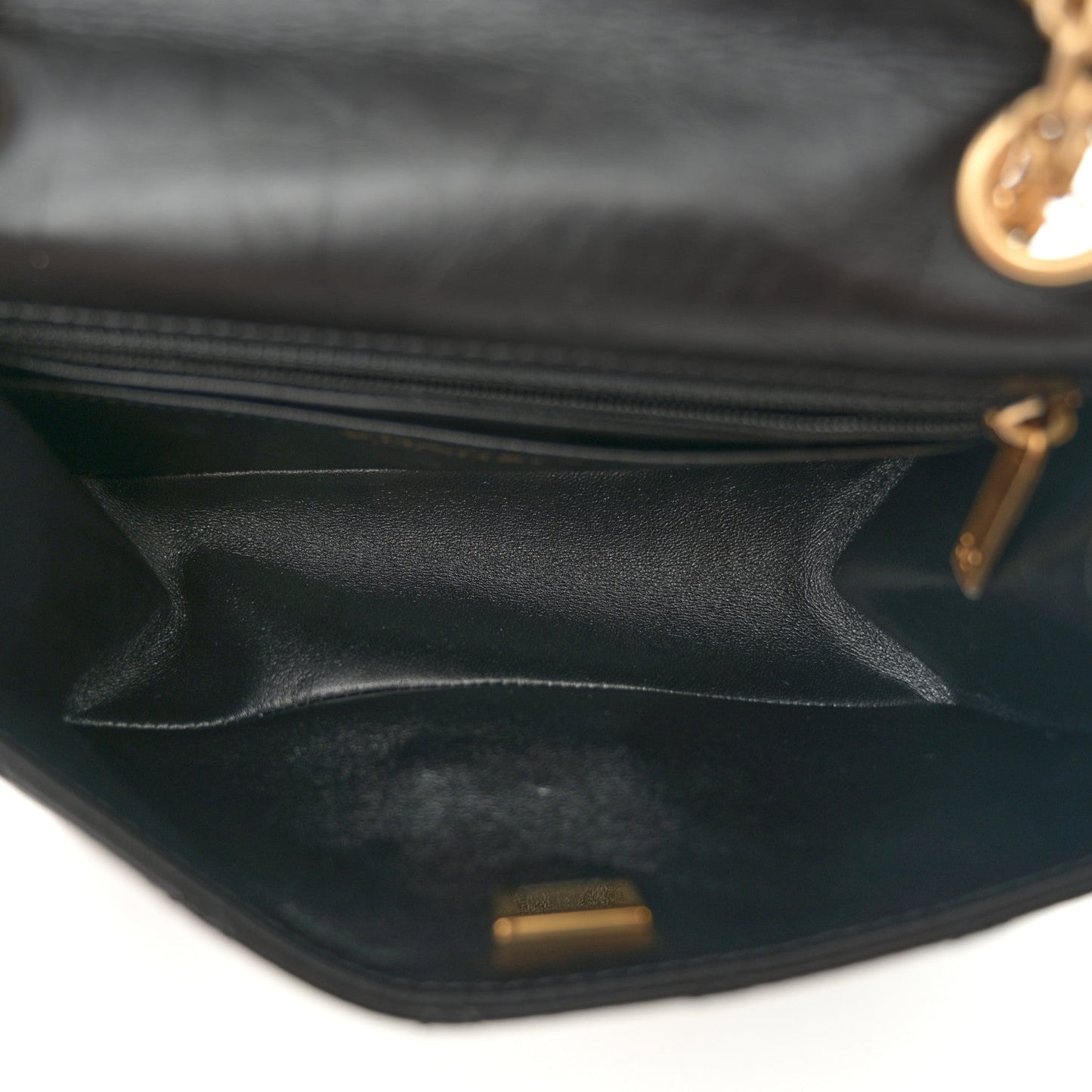 Aged Calfskin Quilted 2.55 Reissue Mini Flap Black