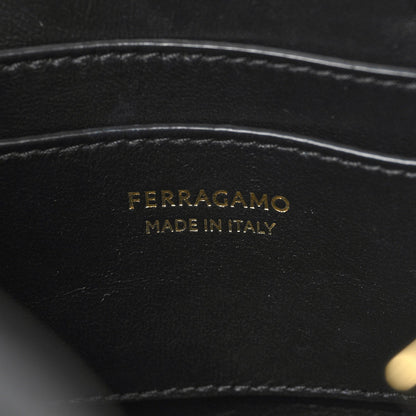 Calfskin Mini Hug Bag Black