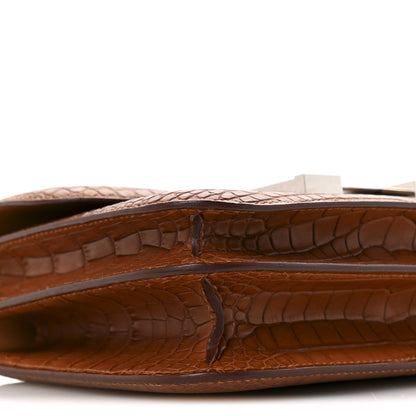 Matte Alligator Constance 18 Gold