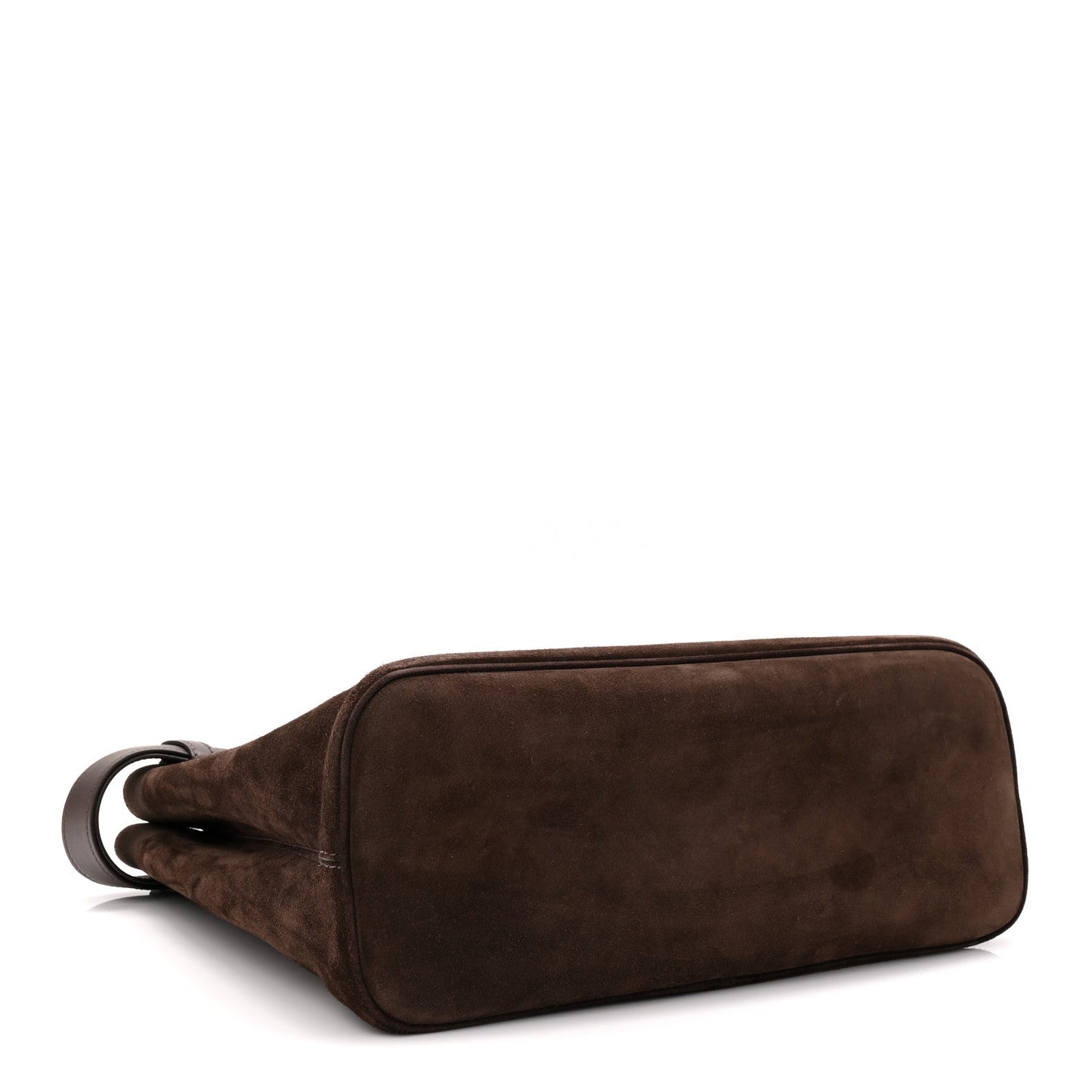 Scamosciato Large Buckle Bag With Belt Ebano