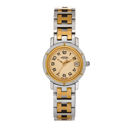 Stainless Steel 24mm Clipper Quartz Watch Gold