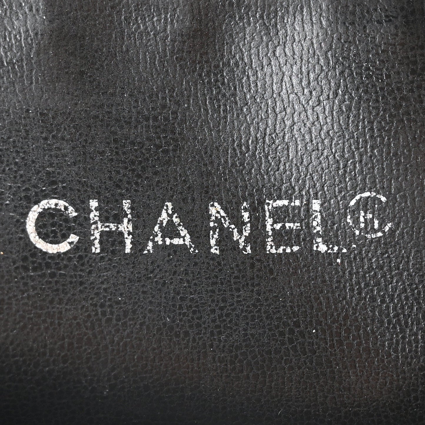 Calfskin Quilted CC Shopping Tote Black