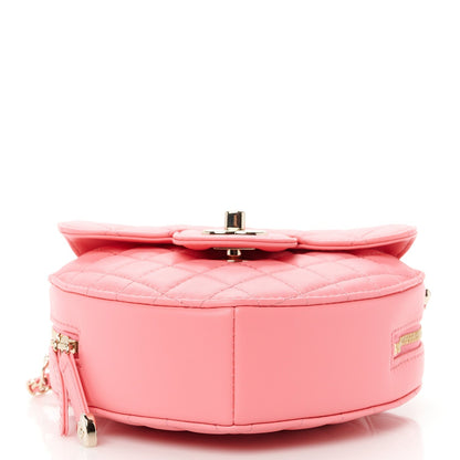 Lambskin Quilted CC In Love Heart Bag Pink