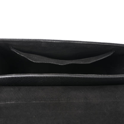 Epi Twist Top Handle Shoulder Bag MM Black