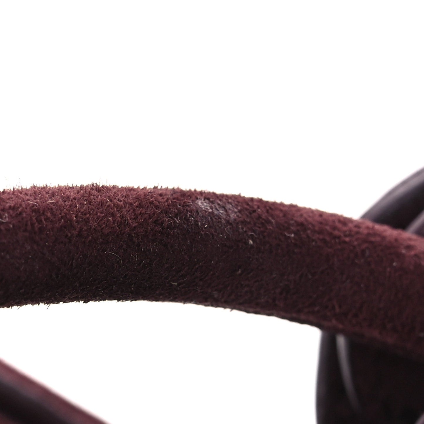 Suede Goatskin Teckel Clutch Rouge Grenat