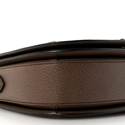 GG Supreme Monogram Web Small Ophidia Flap Messenger Bag Brown