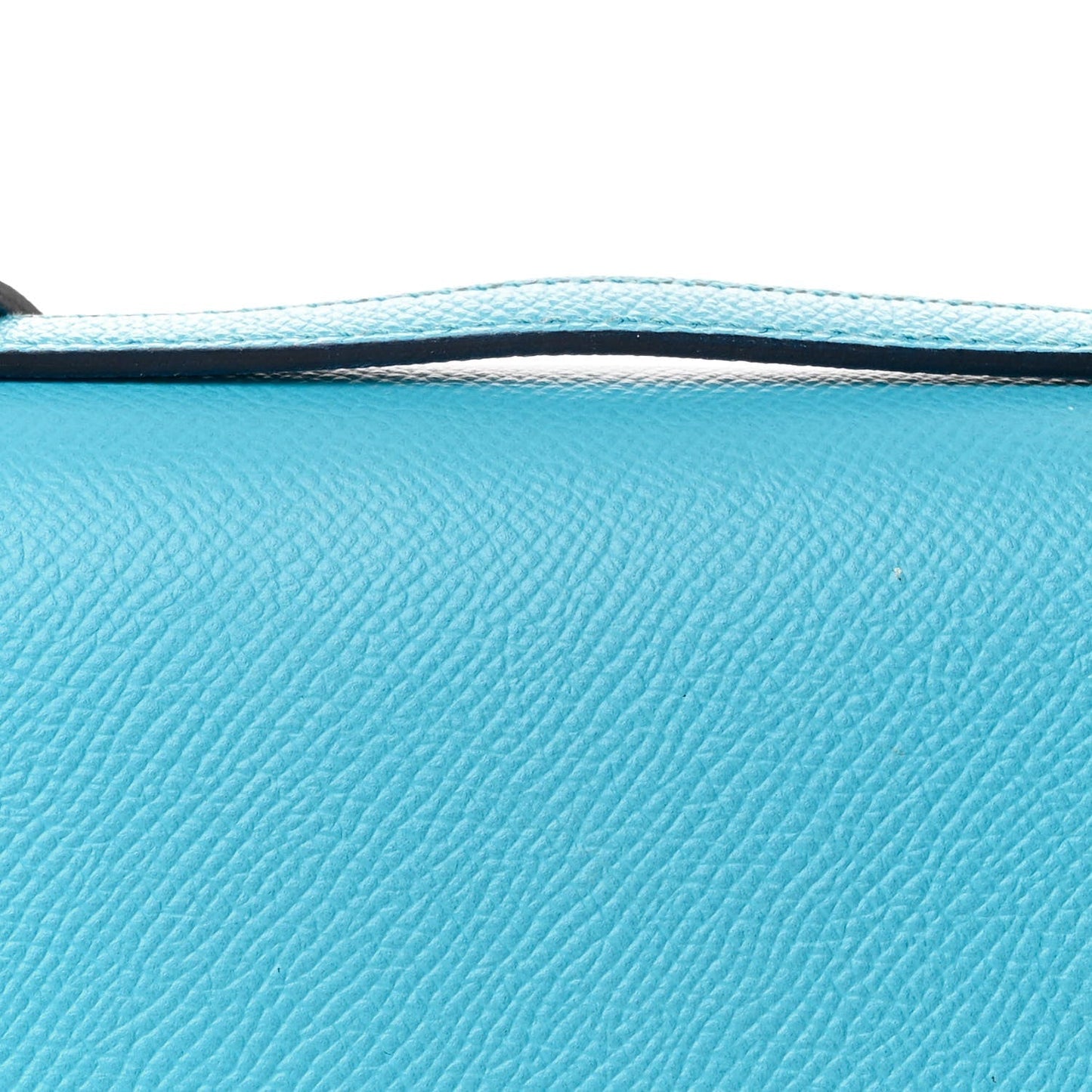 Epsom Enamel Constance 18 Bleu Du Nord Rouge de Coeur