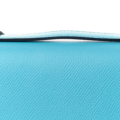 Epsom Enamel Constance 18 Bleu Du Nord Rouge de Coeur