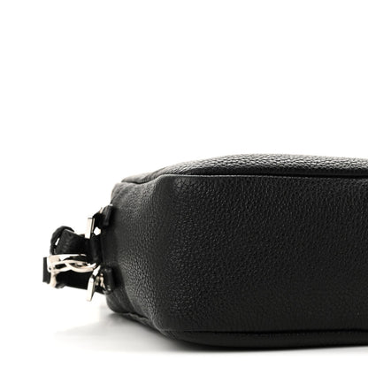 Vitello Daino Soft Camera Crossbody Black
