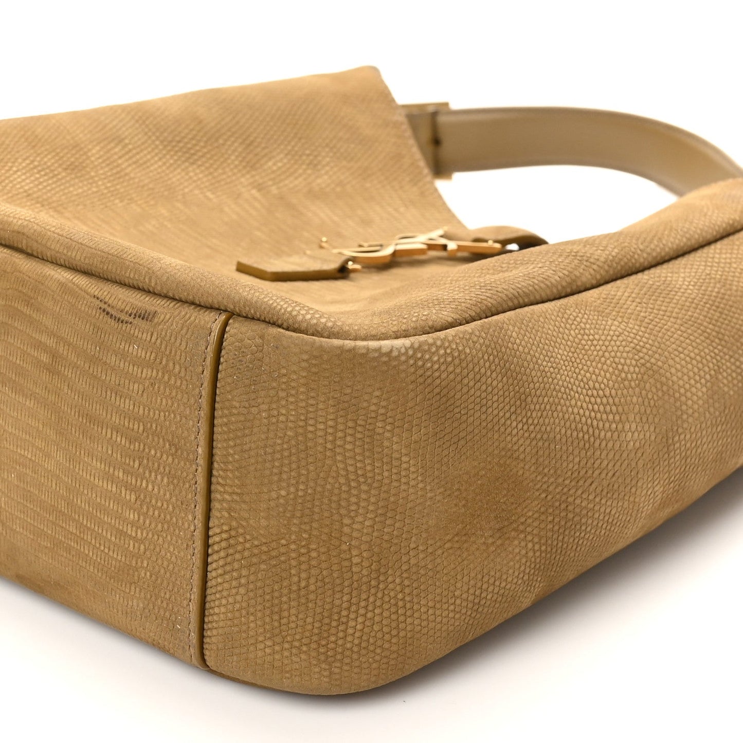 Suede Lizard Embossed Small Le 5 A 7 Soft Hobo Dark Pistachio