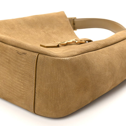 Suede Lizard Embossed Small Le 5 A 7 Soft Hobo Dark Pistachio