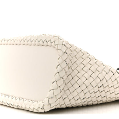 Nappa Intrecciato Bicolor Tote Bag Thunder White Silver