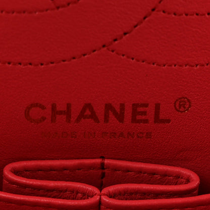 Lambskin Velvet Grosgrain Quilted 2.55 Reissue 225 Flap Red