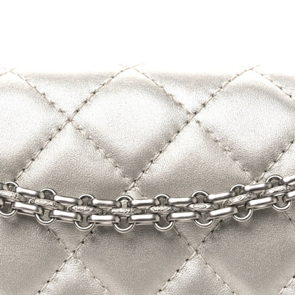 Metallic Lambskin Quilted 2.55 Reissue 226 Flap Silver