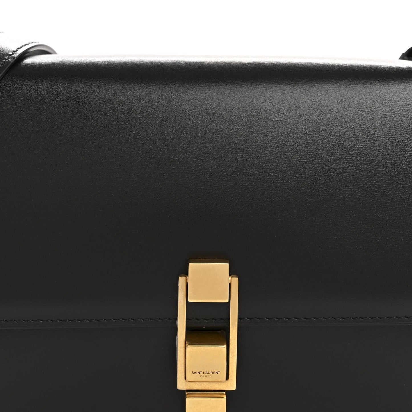 Smooth Calfskin Carre Satchel Black
