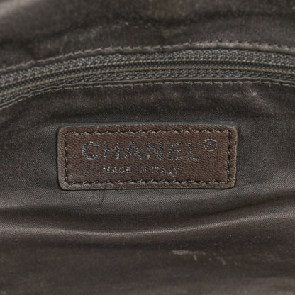 Calfskin Bubble Quilt Bowler Black