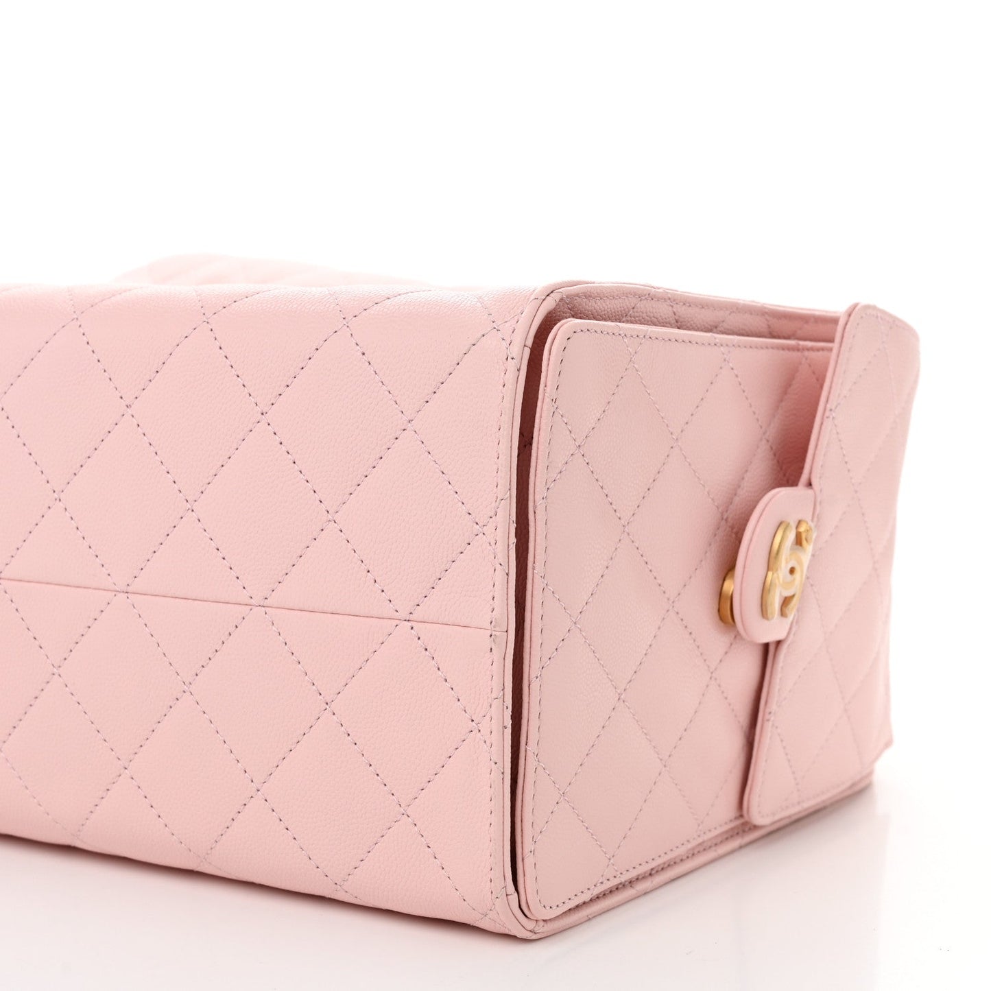 Caviar Quilted Medium Chanel 25 Handbag Light Pink