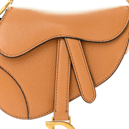 Goatskin Micro Saddle Bag Camello