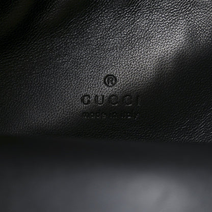 Suede Micro GG Calfskin B Medium Shoulder Bag Arabella Black