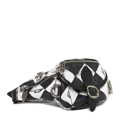 Canvas 99 Eyes Snat Pack Gunslinger Waist Bag Black White
