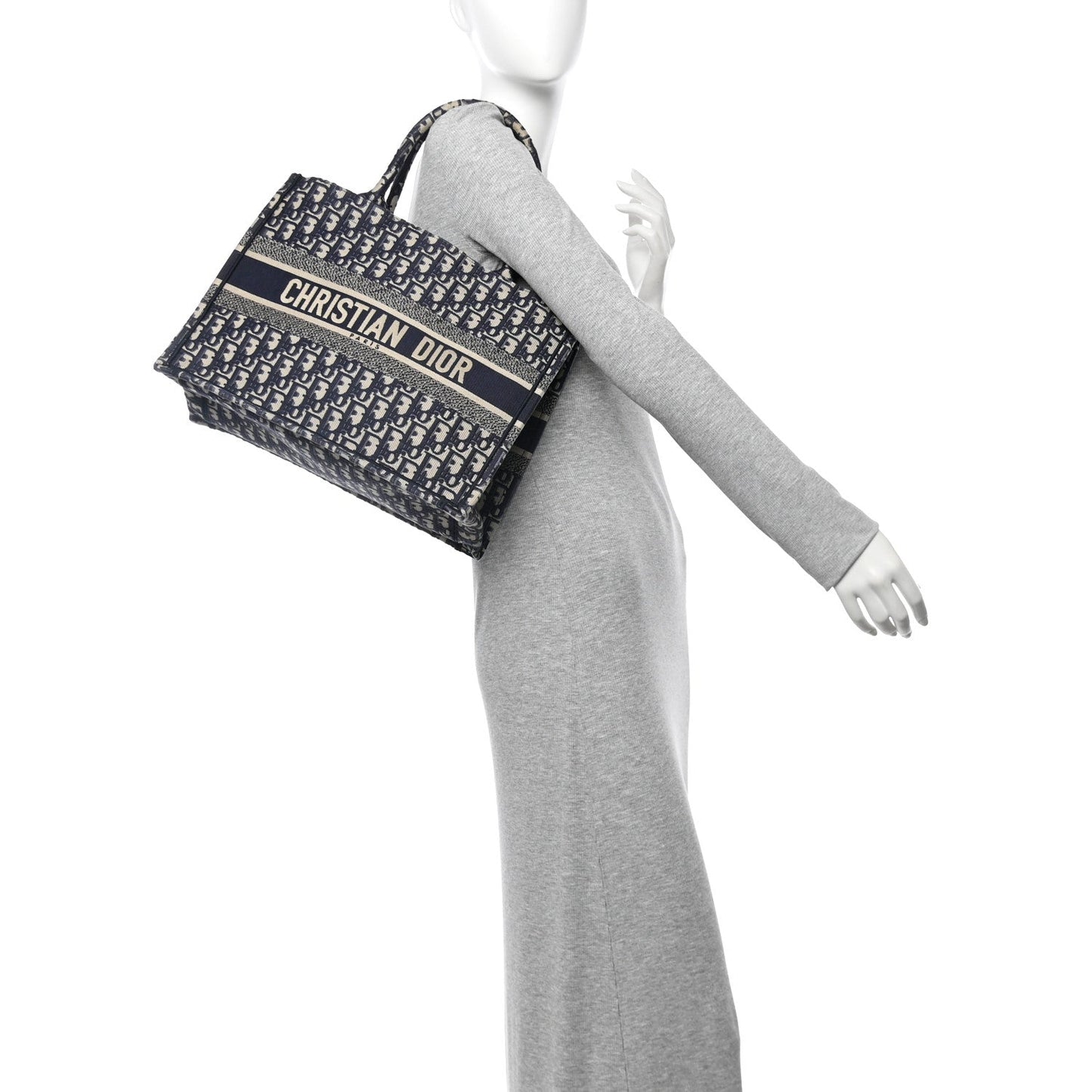 Oblique Medium Book Tote Blue Multicolor