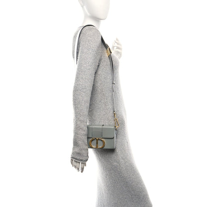 Box Calfskin 30 Montaigne Box Bag Gray