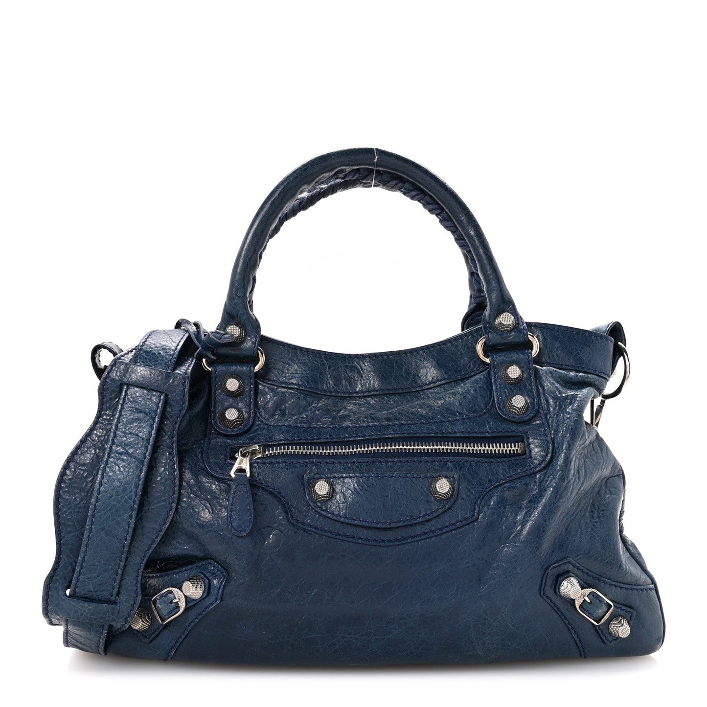 Agneau Giant 12 Silver Hardware Town Bleu Mineral