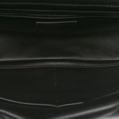 Nappa Monochrome Large Roman Stud Shoulder Bag Black