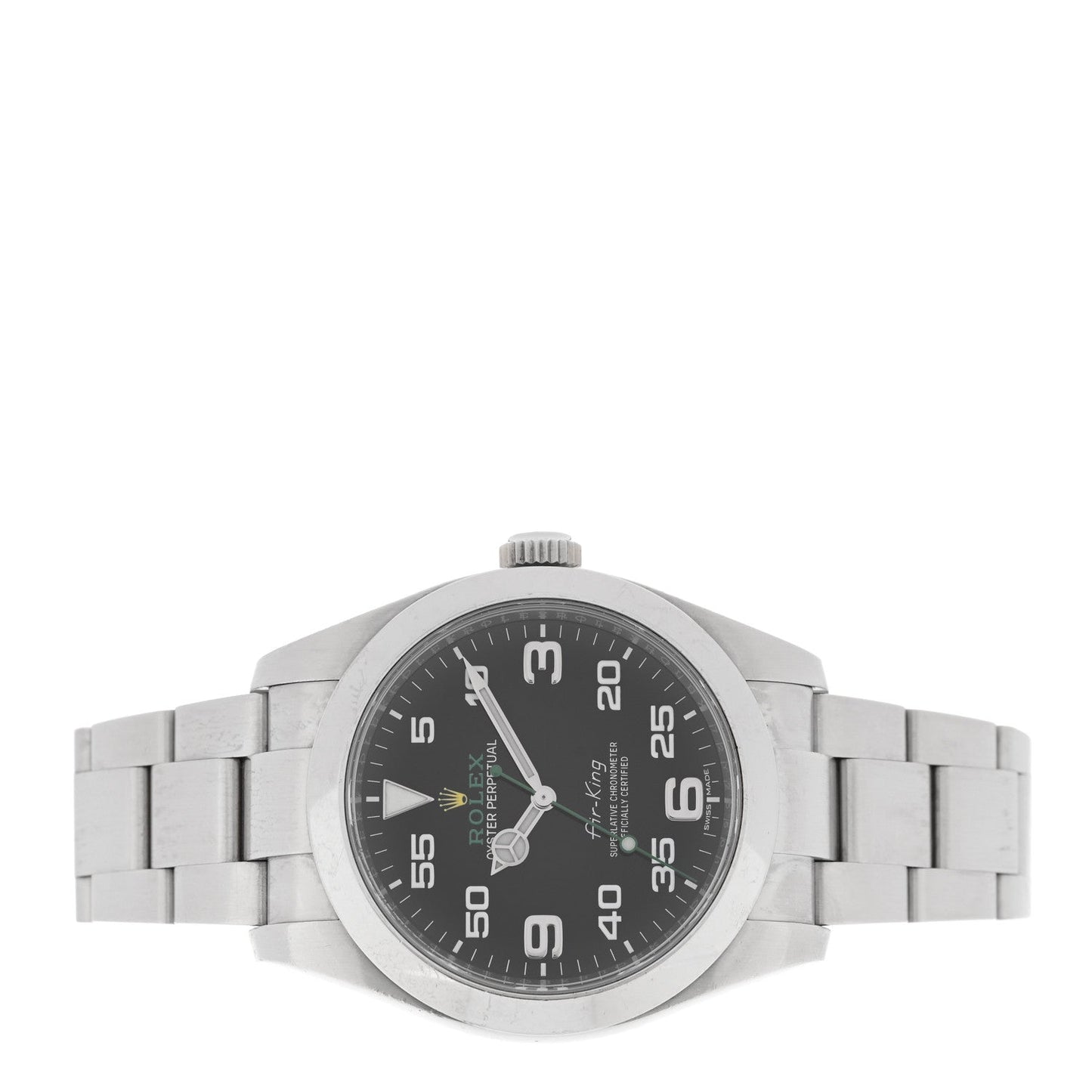 Stainless Steel 40mm Air-King Oyster Perpetual Watch Black 116900